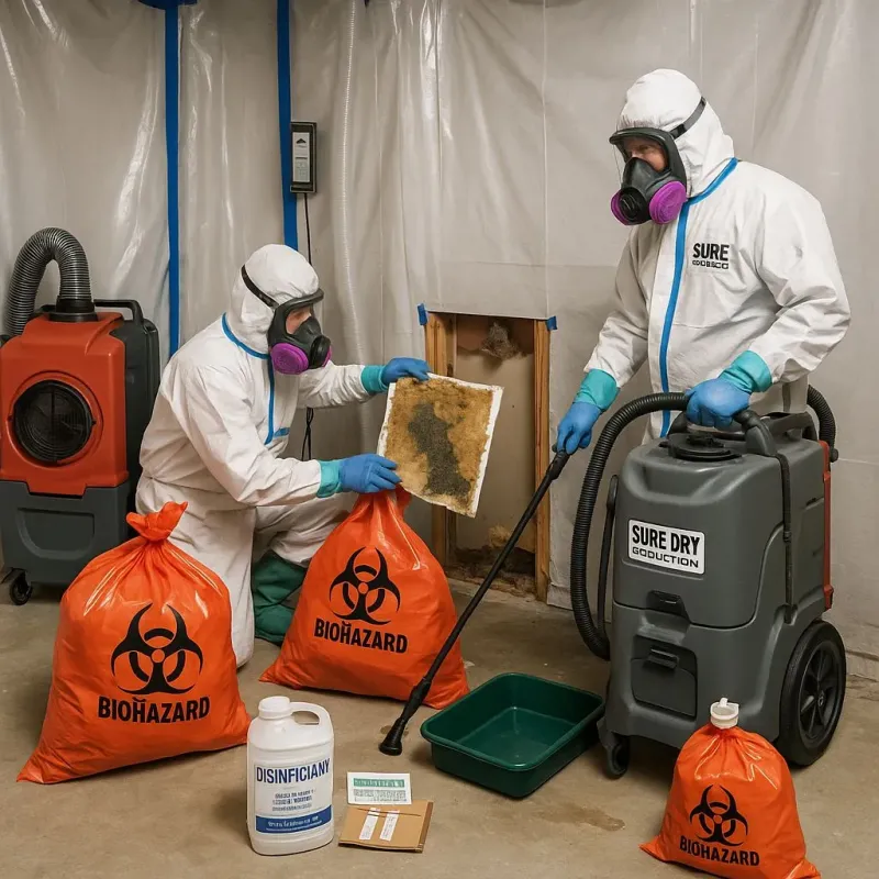 Contaminated Water Handling Protocols process in Brookside Village, TX