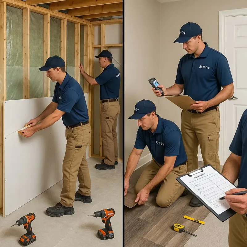 Repairs and Reconstruction process in Brookside Village, TX