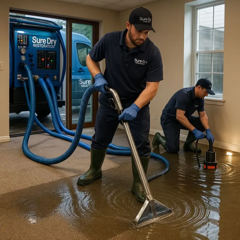 Water Extraction and Removal process in Brookside Village, TX